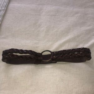 Chico’s Brown Genuine Leather Adjustable Belt